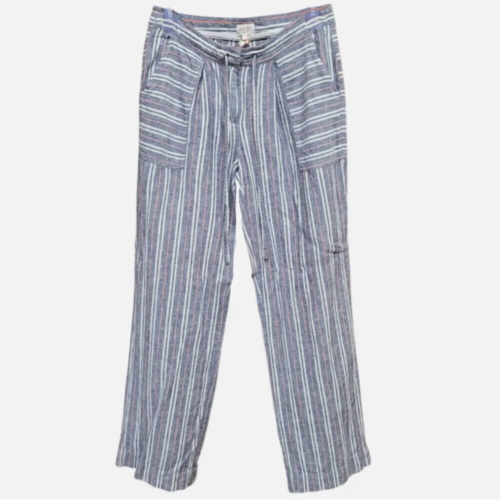 Laundry By Shelli Segal Women's Striped Linen-Blend Pants